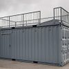 20 ft Barcontainer Mit Dachterasse