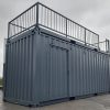 20 ft Barcontainer Mit Dachterasse