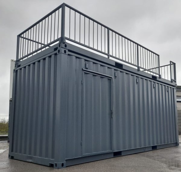 20 ft Barcontainer Mit Dachterasse